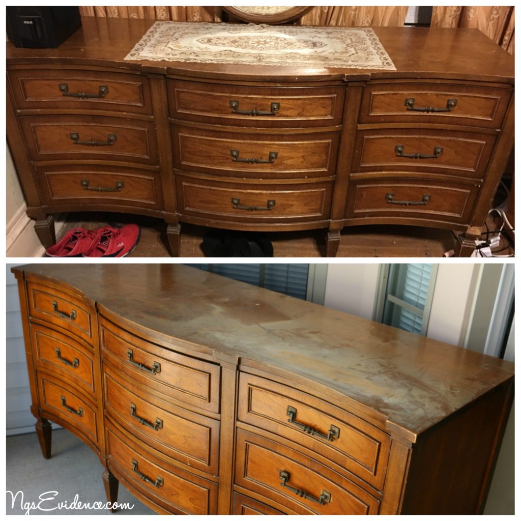 Old Solid Wood Dresser